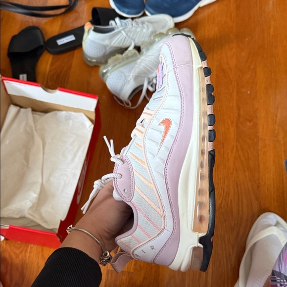 Nike Women's Sneakers - Pastel Purple and White - Picture 5 of 6